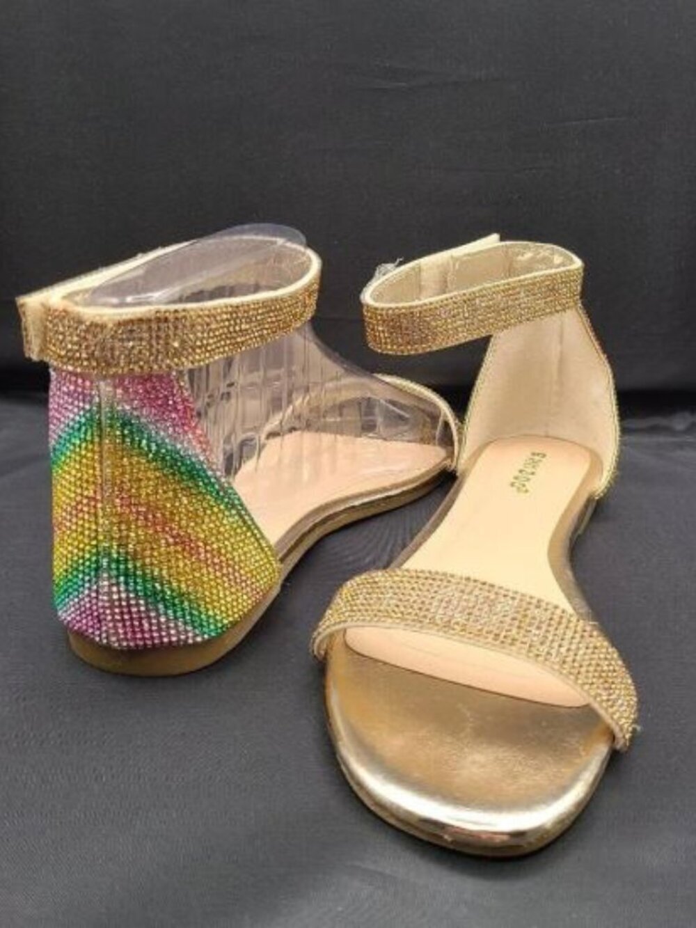 BAMBOO Rainbow PRIDE Sandals Strap New In Box Size 6 US